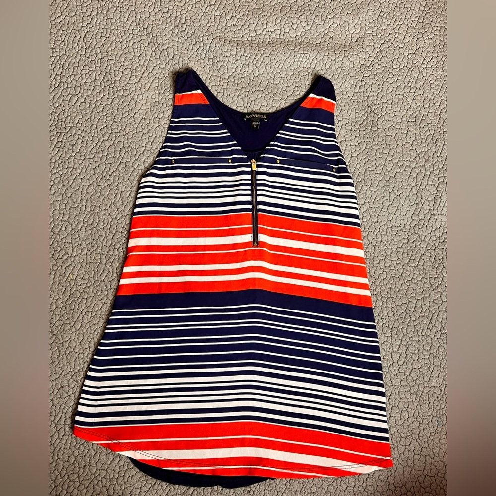 Express Sleeveless Top Blue Womens Size XS